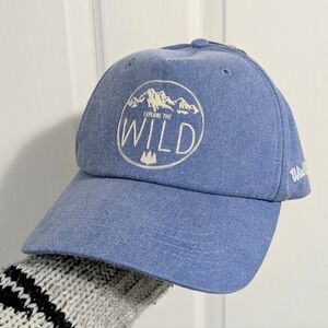 **3/$16 SALE - Blue Wind River Cap with Mountain Design